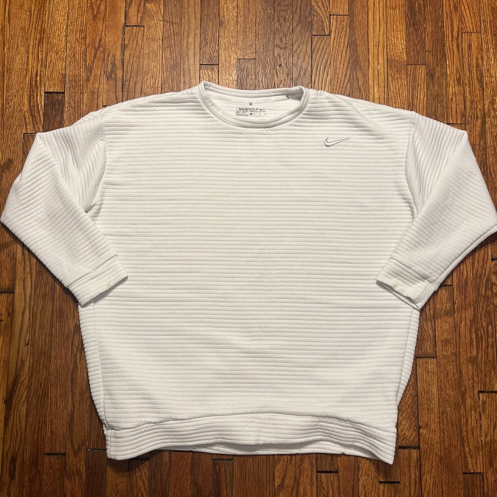 Nike Golf Sweater Size XL (short arms) White Dri Fit